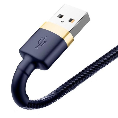Baseus cafule Cable USB For iP 2.4A 1m Gold+Blue (CALKLF-BV3)