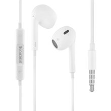 Гарнітура дротова BOROFONE BM30 Max Acoustic wire control earphones with mic White