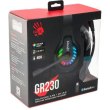 Гарнітура ігрова Bloody GR230 з LED підсвічуванням, Bluetooth v5.2 + 2.4GHz + 3.5 Jack (Black)