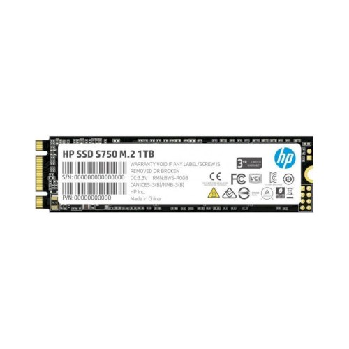 Накопичувач SSD M.2 HP, S750,1TB,NAND: 3D TLC (16L57AAABB)