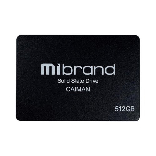 Накопичувач SSD 2.5 Mibrand, Caiman,512GB,NAND: 3D TLC (MI2.5SSD/CA512GB)
