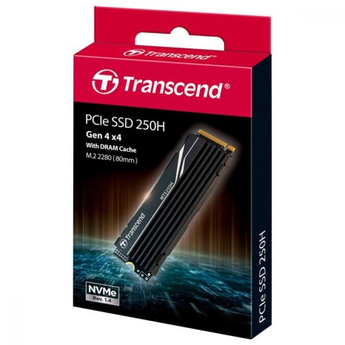 Накопичувач SSD M.2 Transcend,1TB,PCI-E 4.0,NAND 3D NAND  (TS1TMTE250H)