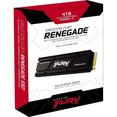 Накопичувач SSD M.2 Kingston FURY, Renegade,4TB,NAND: 3D TLC (SFYRDK/4000G)