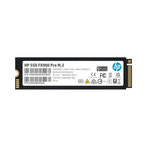 Накопичувач SSD M.2 HP, FX900 Pro,512GB,NAND: 3D TLC NAND (4A3T9AAABB)