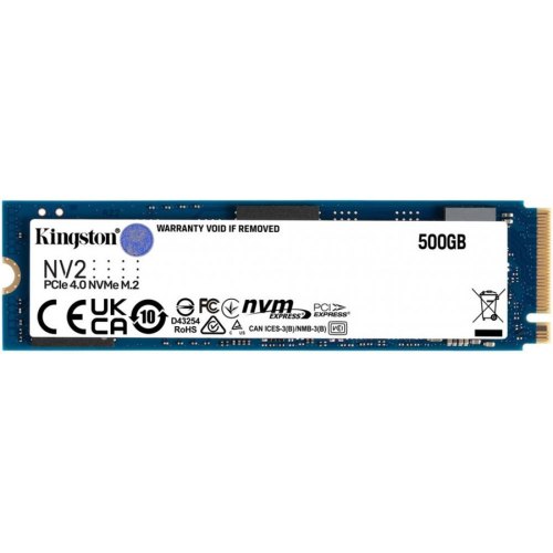 Накопичувач SSD M.2 Kingston, NV2,500GB,NAND; 3D NAND (SNV2S/500G)