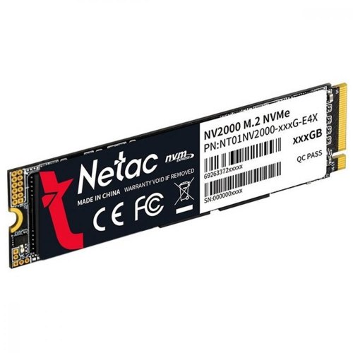 Накопичувач SSD M.2 Netac, NV2000,256GB, NAND: 3D NAND (NT01NV2000-256-E4X)