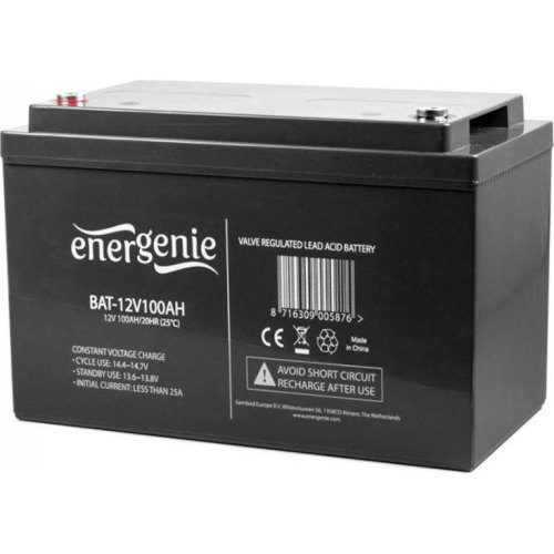 Батарея до ПБЖ, 12 В, 100 Aгод, EnerGenie (BAT-12V100AH)