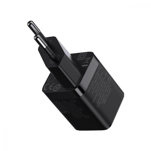 МЗП Baseus GaN3 Fast Charger 30W (1 Type-C) (black)