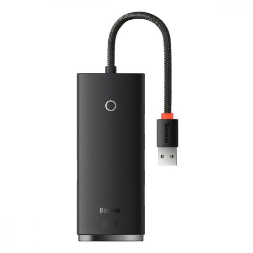 USB-хаб Baseus Lite Series 4-in-1  (USB-A to USB 3.0*4) (0.25m), Black