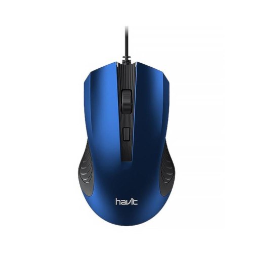 Мишка дротова, HAVITHV-MS752 USB Black/Blue (26774)