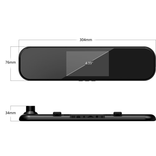 Відеореєстратор,Aspiring Reflex 6(RF152101), 1920x1080, 30fps, 130°, 4.39IPS, microSD до 32GB