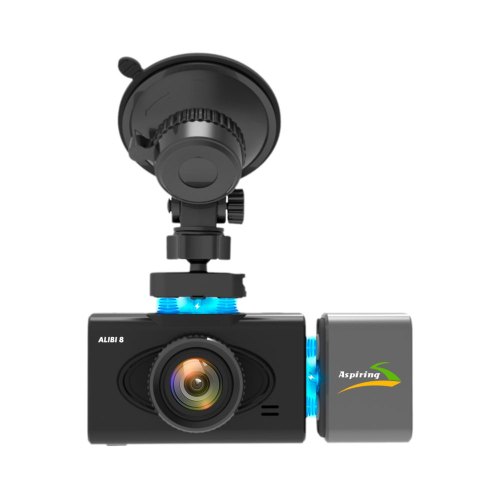 Відеореєстратор,Aspiring Alibi 8 Dual, WiFi(86ASCAR21PB), 1920x1080, 30fps, 170°, 2.35IPS, microSD до 128GB, 2 камери