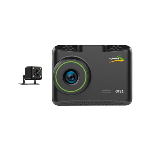 Відеореєстратор,Aspiring GT21 Dual FHD Magnet, Dual(CD20HF7PR7), 1920х1080, 30fps, 170°, 2.5IPS, microSD до 64GB, 2 камери