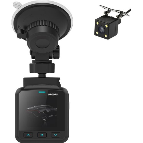 Відеореєстратор,Aspiring Proof 5 Magnet, Dual(P126FF), 1920x1080, 30fps, 170°, 1.54IPS, microSD до 64GB, 2 камери