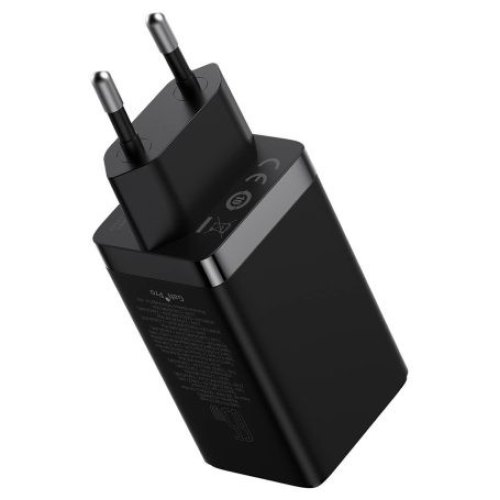 Baseus GaN5 Pro Fast Charger 2C+U 65W Black w/Type-C to Type-C (CCGP120201)