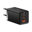 Baseus GaN5 Pro Fast Charger 2C+U 65W Black w/Type-C to Type-C (CCGP120201)