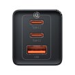 Baseus GaN5 Pro Fast Charger 2C+U 65W Black w/Type-C to Type-C (CCGP120201)