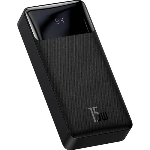 Зовнішній акумулятор Powerbank Baseus Bipow Overseas 15W 20000 mAh Black