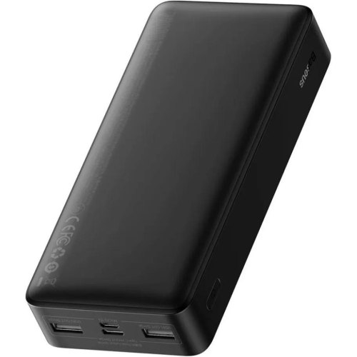 Зовнішній акумулятор Powerbank Baseus Bipow Overseas 15W 20000 mAh Black