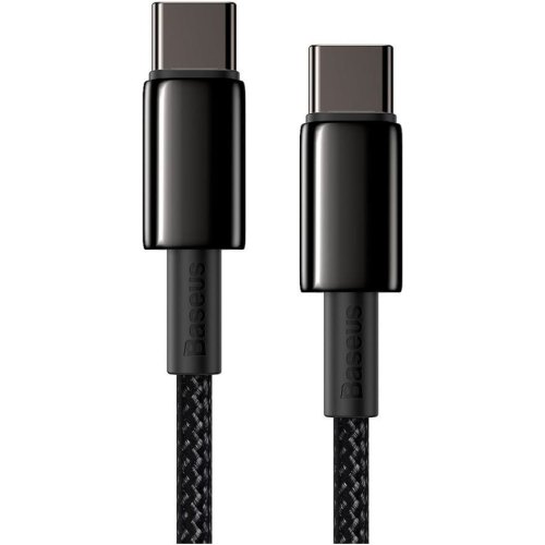 Кабель Baseus Tungsten Gold Type-C to Type-C 100W 1M Black