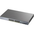 Комутатор для відеоспостереження ZYXEL GS1350-26HP (GS1350-26HP-EU0101F) (24xGE PoE+, 2xGE/SFP, PoE max 375W, NebulaFlex Pro, живлення до 250м, автопе