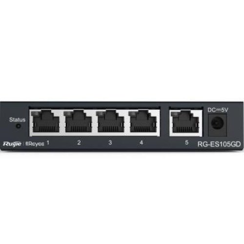 Комутатор Ruijie Reyee (RG-ES105GD) 5xGE, настільний, безшумний, метал