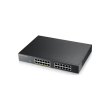 Комутатор ZYXEL GS1915-24EP (GS1915-24EP-EU0101F) (12xGE PoE, 12хGE, max POE 130W, Smart, NebulaFlex)