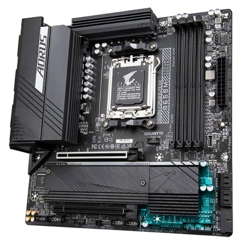 Материнська плата GIGABYTE B650M AORUS ELITE AX sAM5, 4xDDR5, 2xM.2, 1хHDMI, 1хDisplayPort, microATX