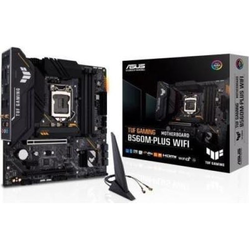 Материнська плата ASUS TUF GAMING B650M-PLUS WIFI sAM5, 4xDDR5, 2xM.2, 1хHDMI, 1хDisplayPort, microATX