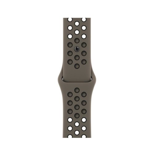 Ремінець Apple Watch 45mm Olive Grey/Black Nike Sport Band (MPH73ZM/A)