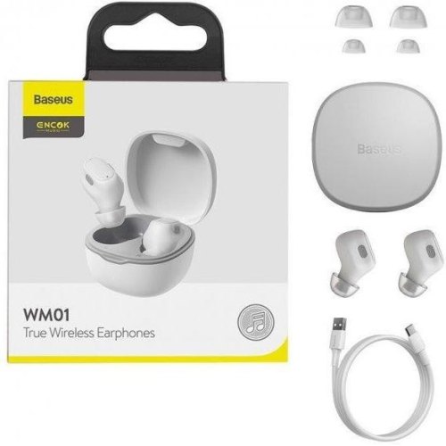 Навушники Baseus  Encok True Ws Earphones WM01 White