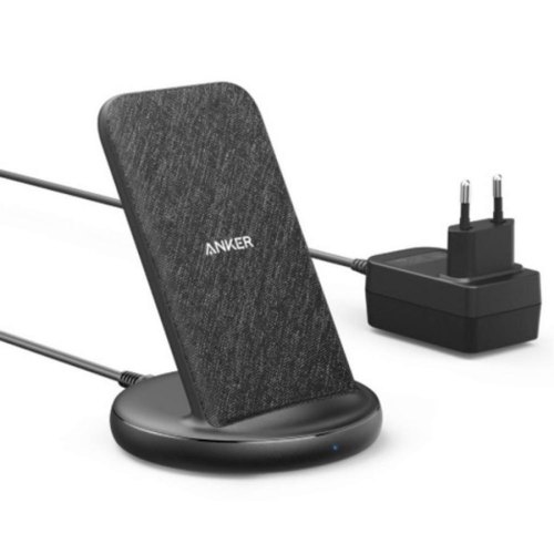 Бездротовий зарядний пристрій ANKER PowerWave II Stand 5/7.5/10/15W, Black+Grey