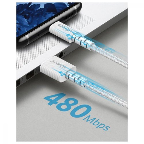 Кабель ANKER Powerline Select+ USB-C to USB-A 2.0 - 0.9м, White