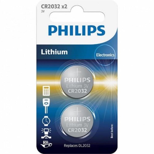 Батарейка Philips   літієва CR2032  блістер, 2 шт