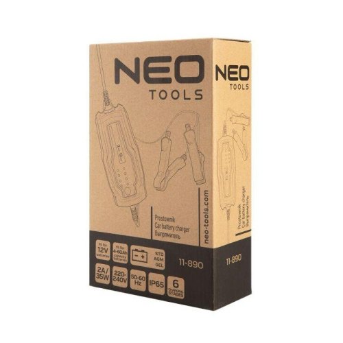 Зарядний пристрій Neo Tools, 2А/35Вт, 4-60Ач, для кислотних/AGM/GEL акумуляторів