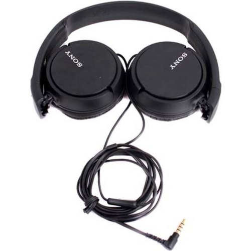 Навушники дротові, Sony MDRZX110AP On-ear Mic Black (MDRZX110APB.CE7)