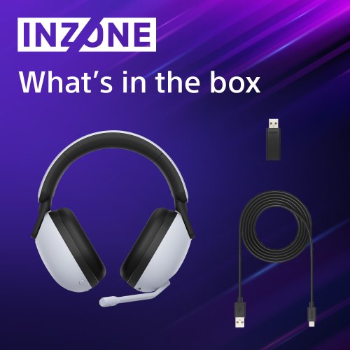 Ігрова гарнітура бездротова, Sony INZONE H9 Over-ear ANC Wireless Gaming Headset White (WHG900NW.CE7)