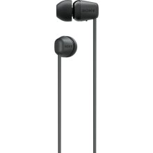 Навушники бездротові, Sony WI-C100 In-ear IPX4 Wireless Black (WIC100B.CE7)