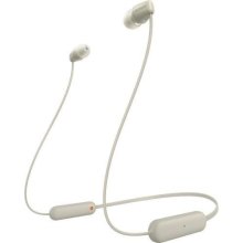 Навушники бездротові, Sony WI-C100 In-ear IPX4 Wireless Beige (WIC100C.CE7)