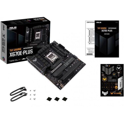 Материнcька плата ASUS TUF GAMING X670E-PLUS sAM5 X670 4xDDR5 M.2 HDMI-DP ATX