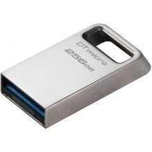 USB флеш Kingston  256GB USB 3.2 Type-A Gen1 DT Micro R200MB/s Metal