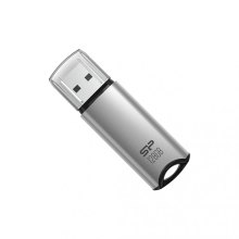 USB флеш Silicon Power 128 GB Marvel M02 USB 3.1,  Silver (SP128GBUF3M02V1S)