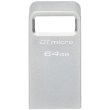USB флеш Kingston   64GB USB 3.2 Type-A Gen1 DT Micro R200MB/s Metal