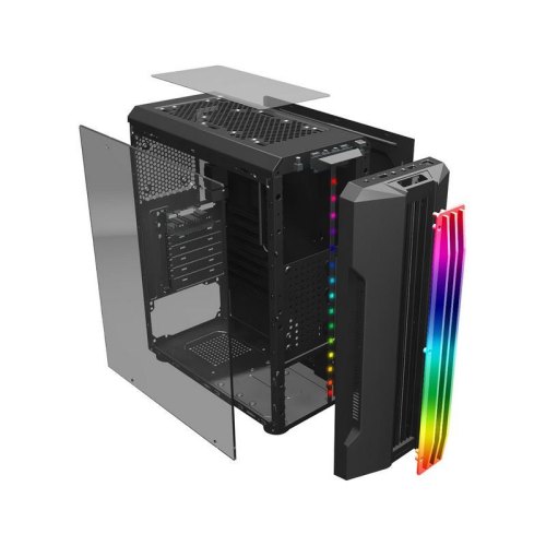 Корпус 1stPlayer R3-A-3R1 Color LED Black без БЖ