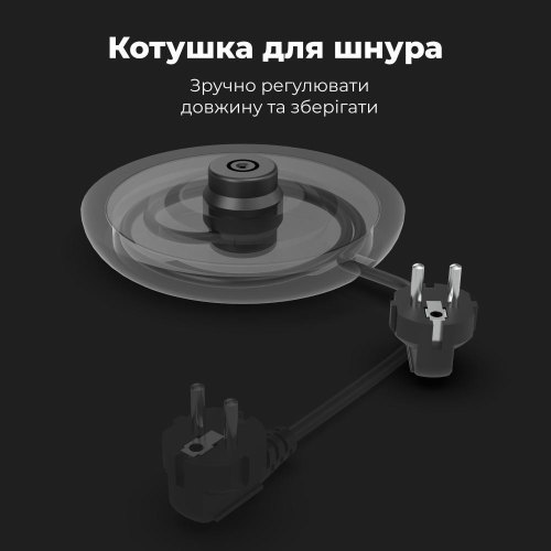 Електрочайник AENO EK3 - 2200Вт/чорний