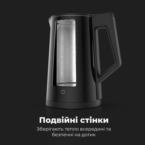 Електрочайник AENO EK7S - 2200Вт/чорний