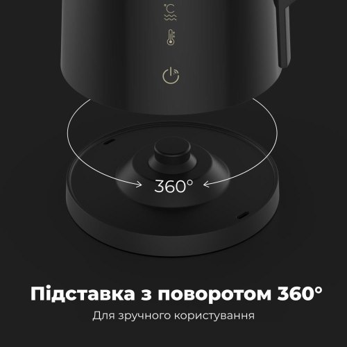 Електрочайник AENO EK7S - 2200Вт/чорний