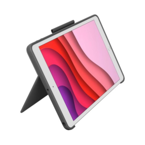 Чохол з клавіатурою, LOGITECH Combo Touch for iPad (7th, 8th, and 9th generation) - GRAPHITE - UK - INTNL - 7/8/9 TH OTHERS