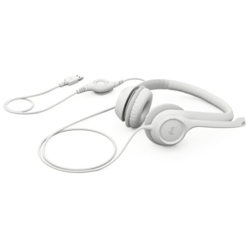 Гарнітура дротова, LOGITECH H390 USB Computer Headset - OFF-WHITE - USB - EMEA-914
