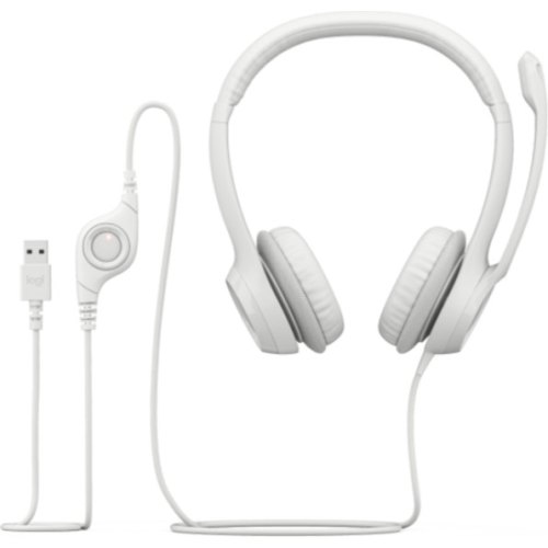 Гарнітура дротова, LOGITECH H390 USB Computer Headset - OFF-WHITE - USB - EMEA-914